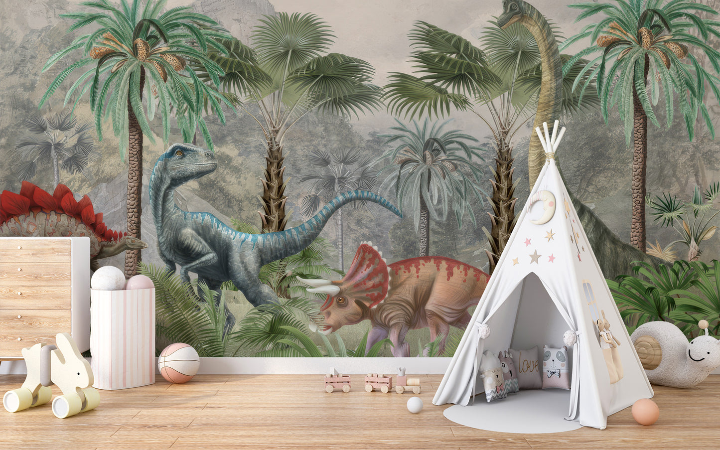 Mesozoic Mingle Wall Mural