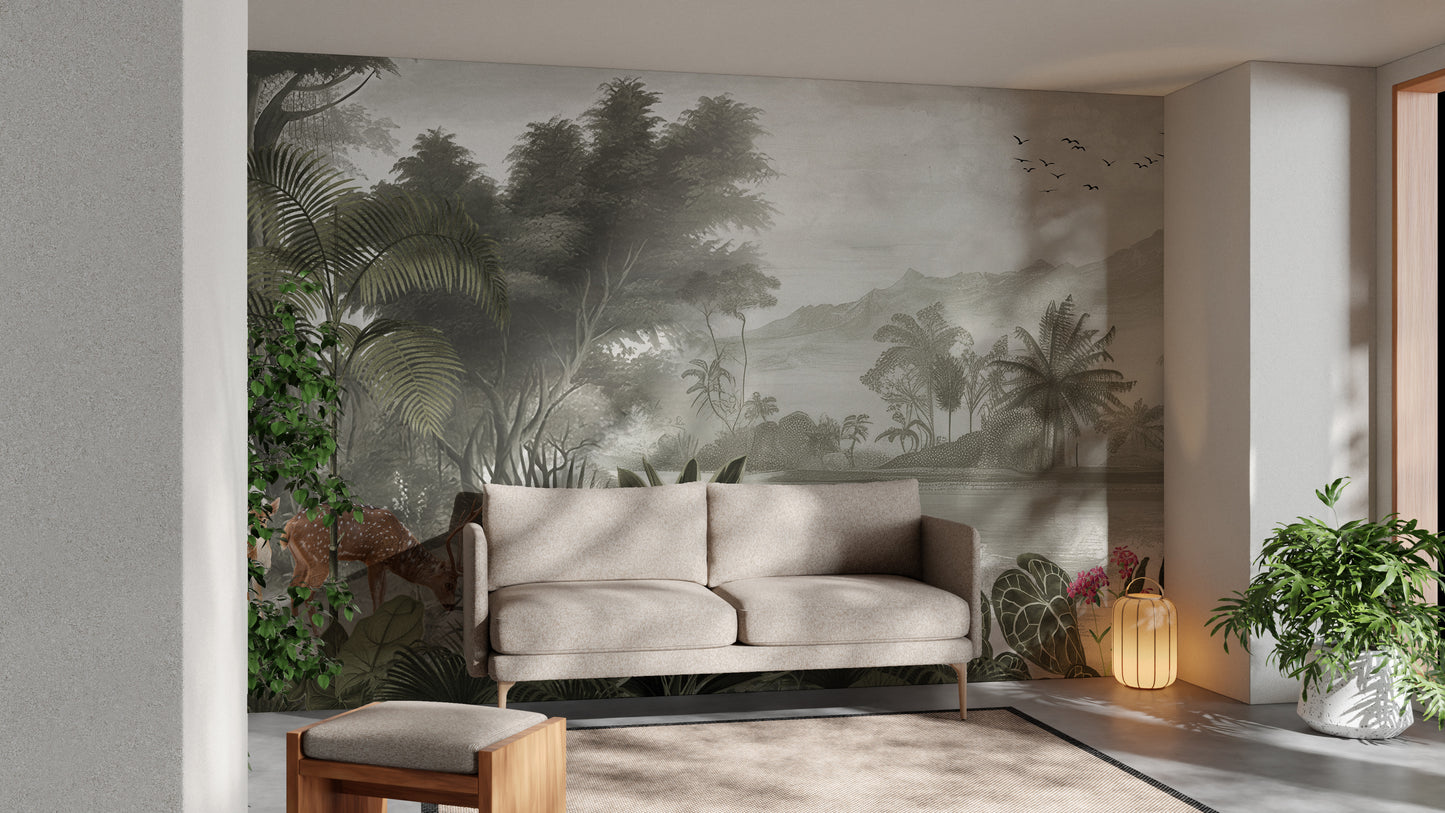 The Jungle Kingdom Natural Wallpaper Mural