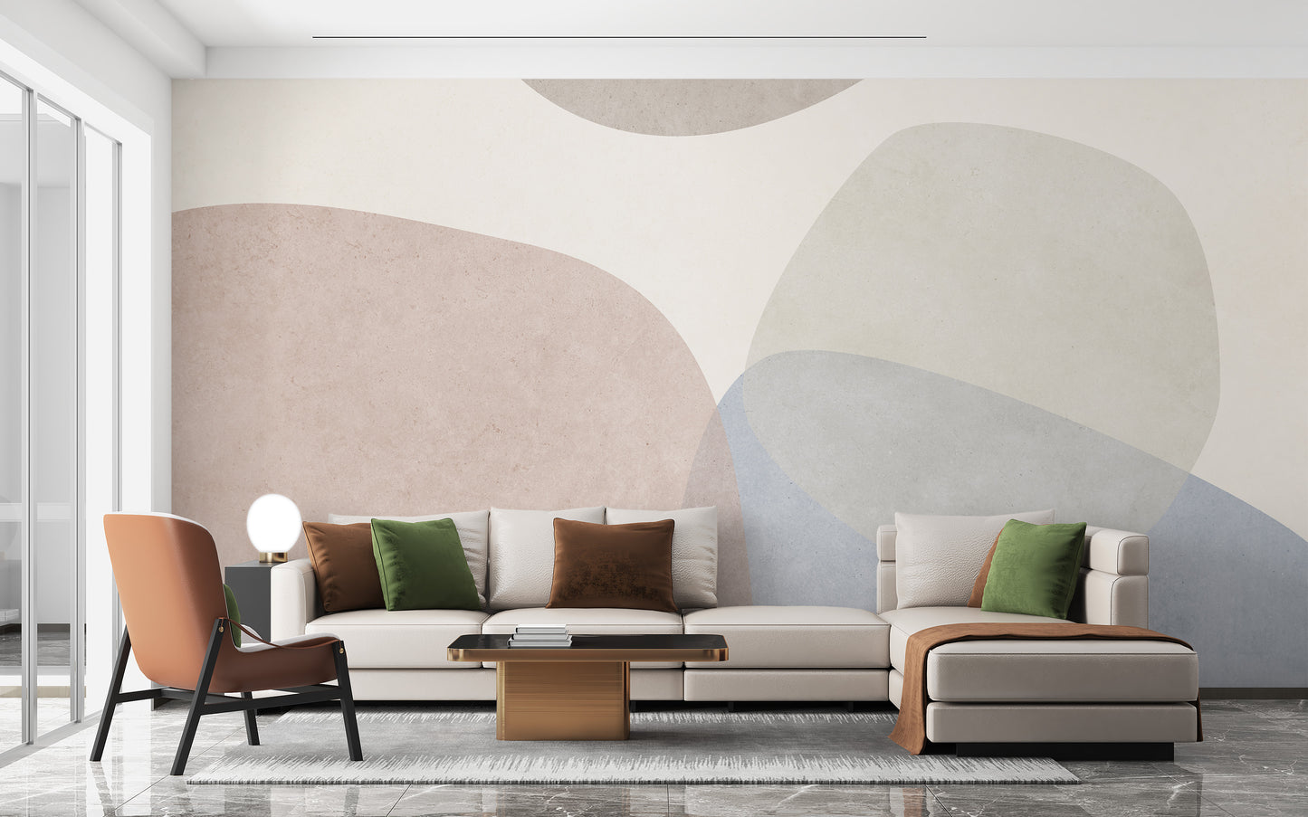 contemporary abstraction wallpaper mural