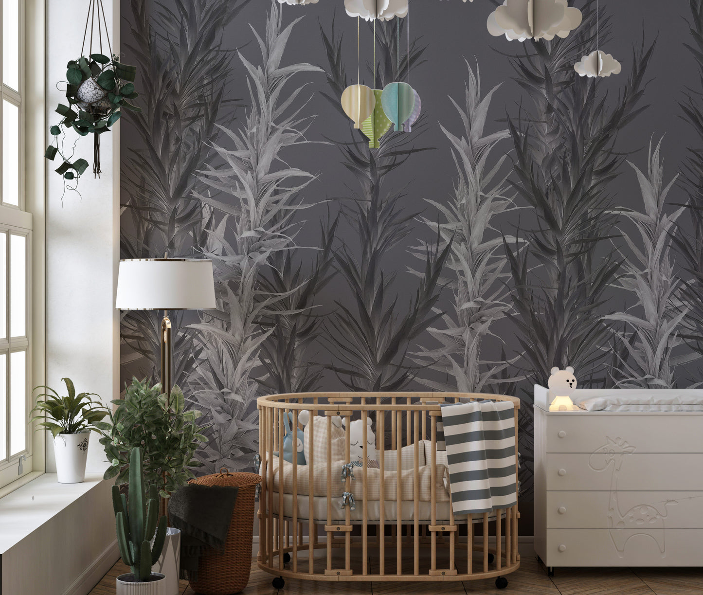 Grey Dracaena Wallpaper Murals - Giffywalls