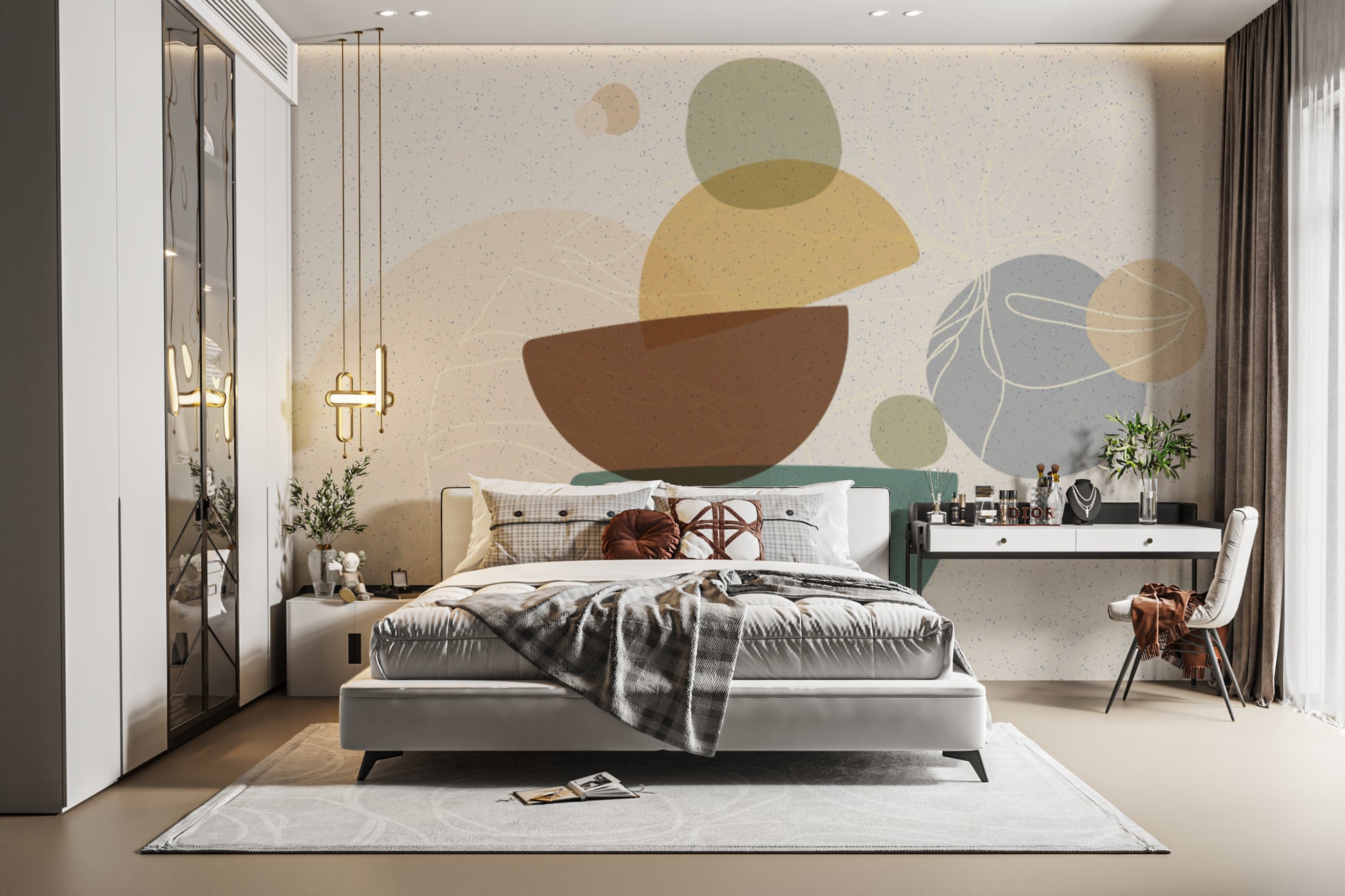 Artistic Modern Zen Abstract Wall Mural design