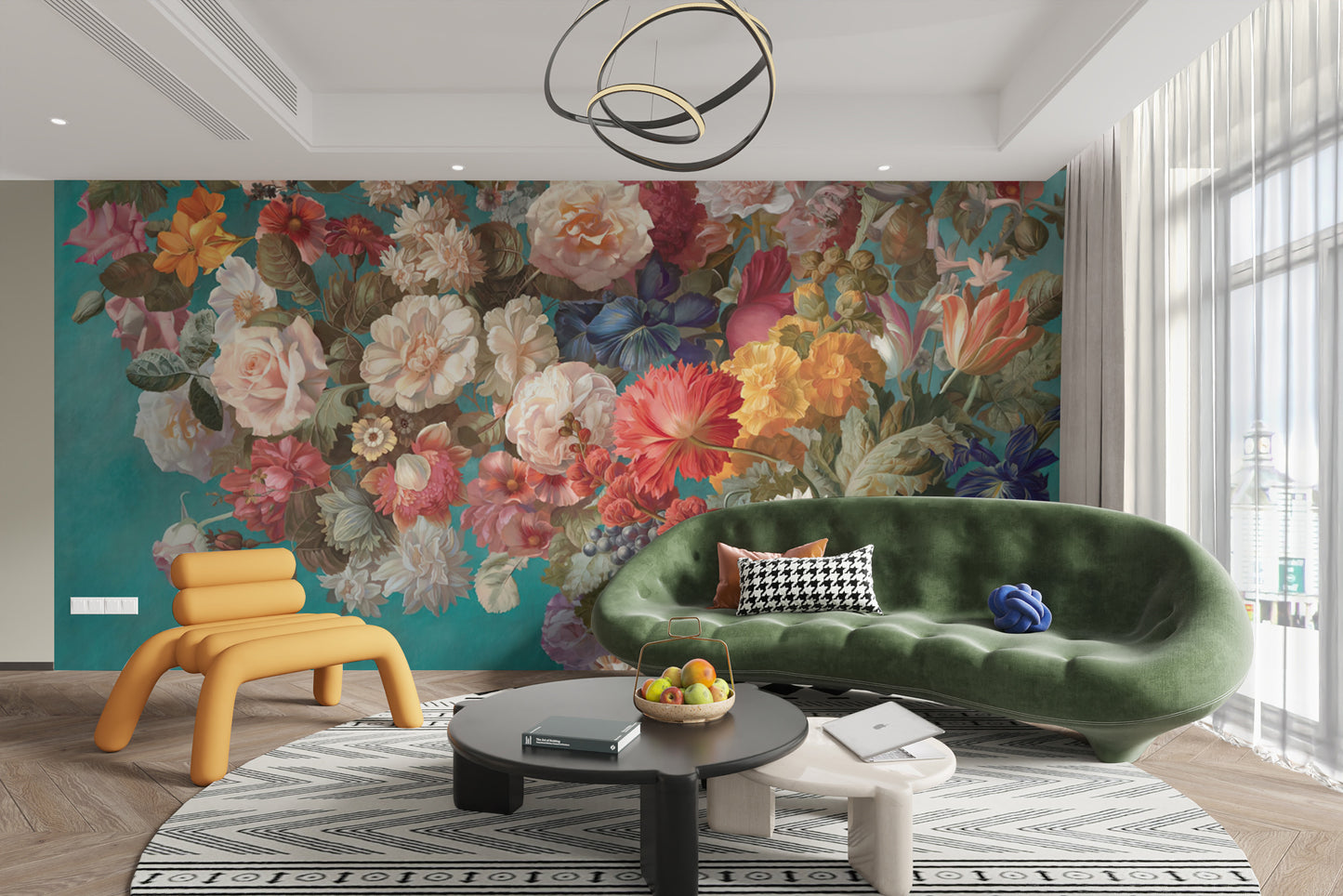 Stylish Dutch art-inspired wall murals for statement walls