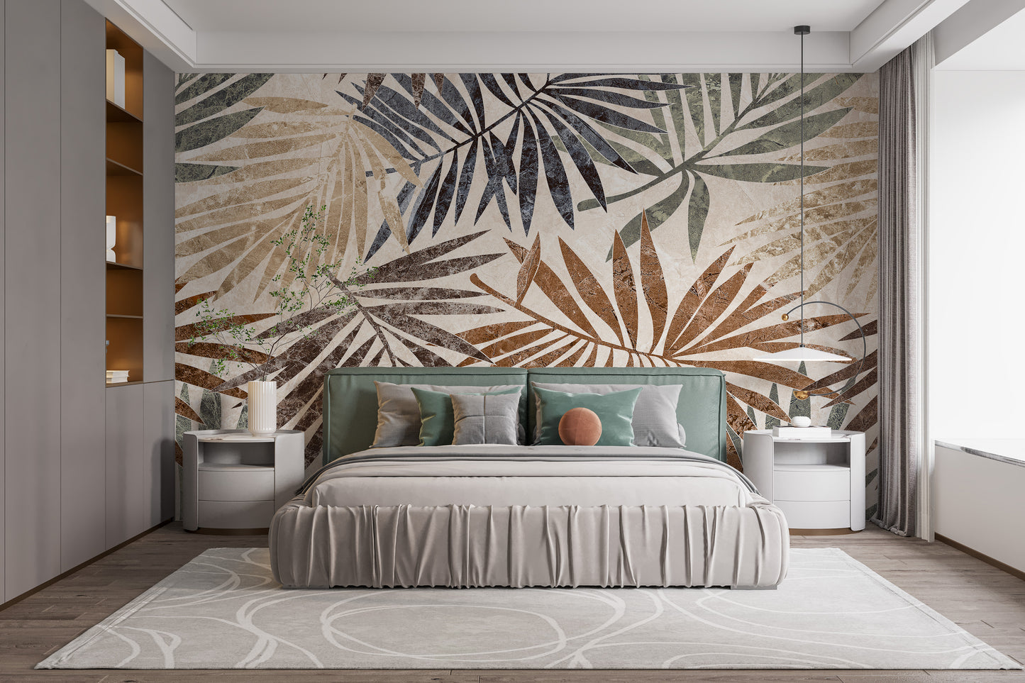 Rustic Palm Wall Mural