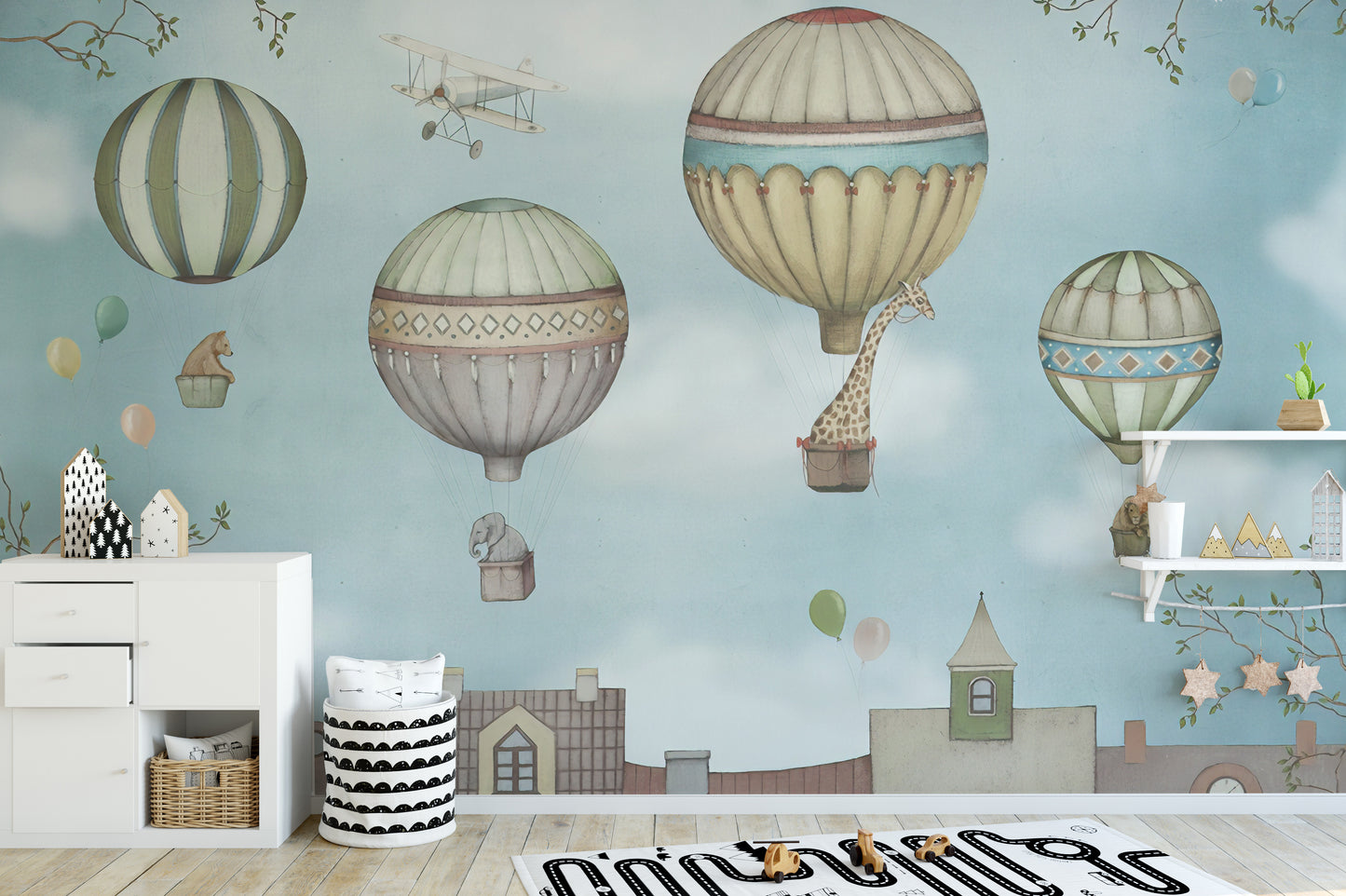 Kids Wonderland Balloons Wallpaper Murals