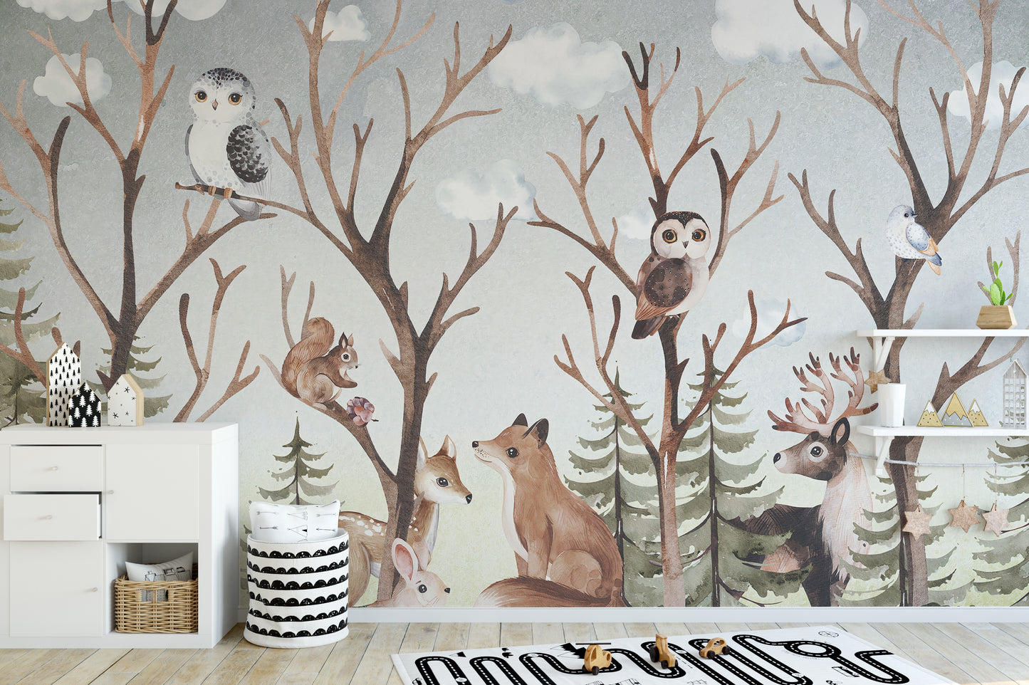 Forest Fall Kids Room Wallpaper Mural