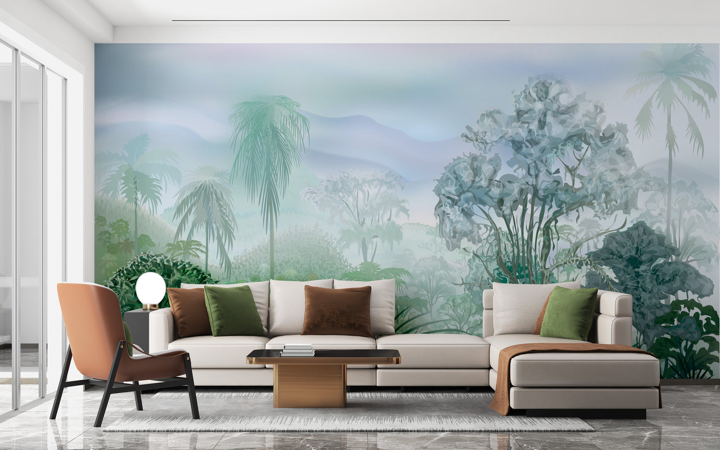 Green Tropical Rainforest Wallpaper Murals