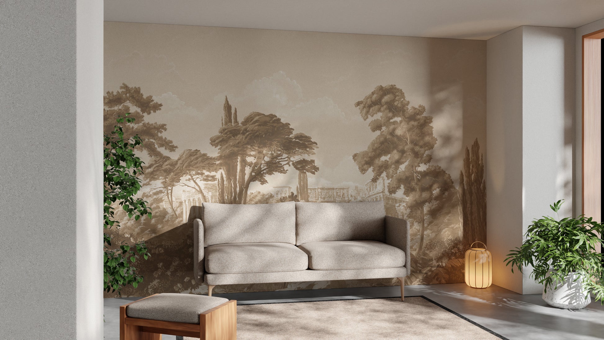 Tranquil Spartan Oasis Wall Mural