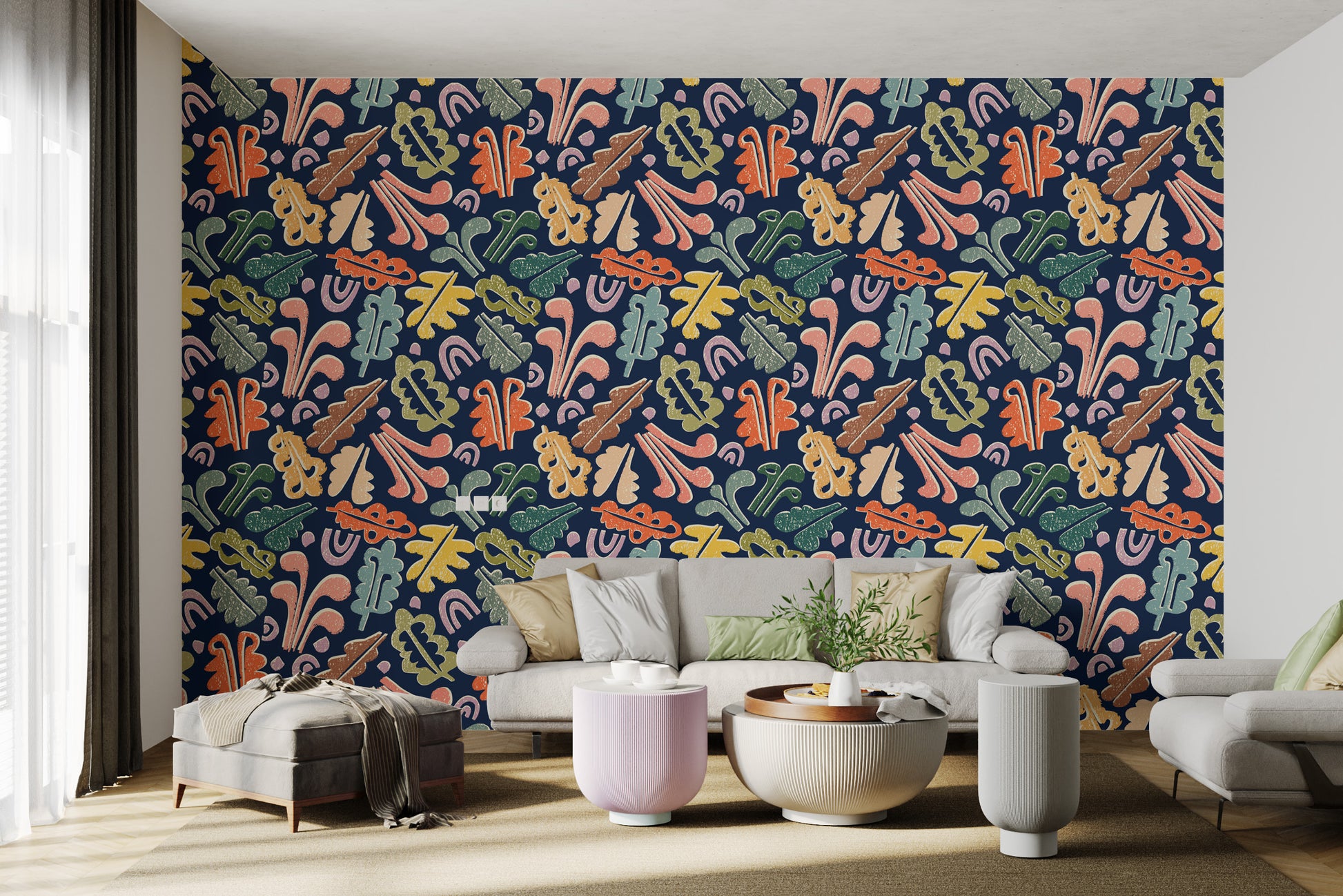 Sophisticated Jazz Harmony Wallpaper Design
