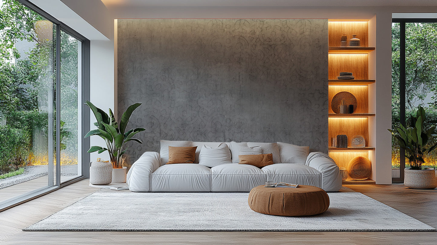 Modern Cement Aesthetic Wallpaper Mural