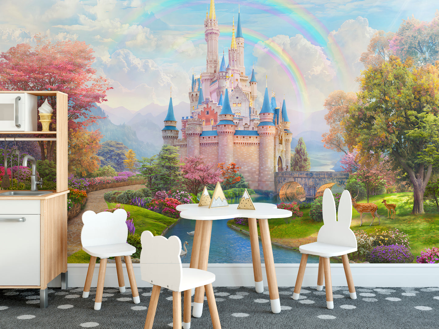 Enchanting Princess Castle Wallpaper - Fairy Tale Inspired