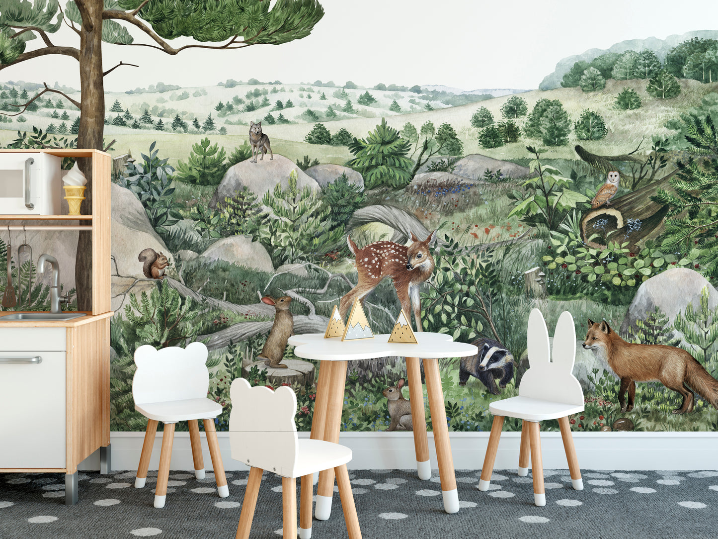 Happy Hills Wallpaper Wall Murals