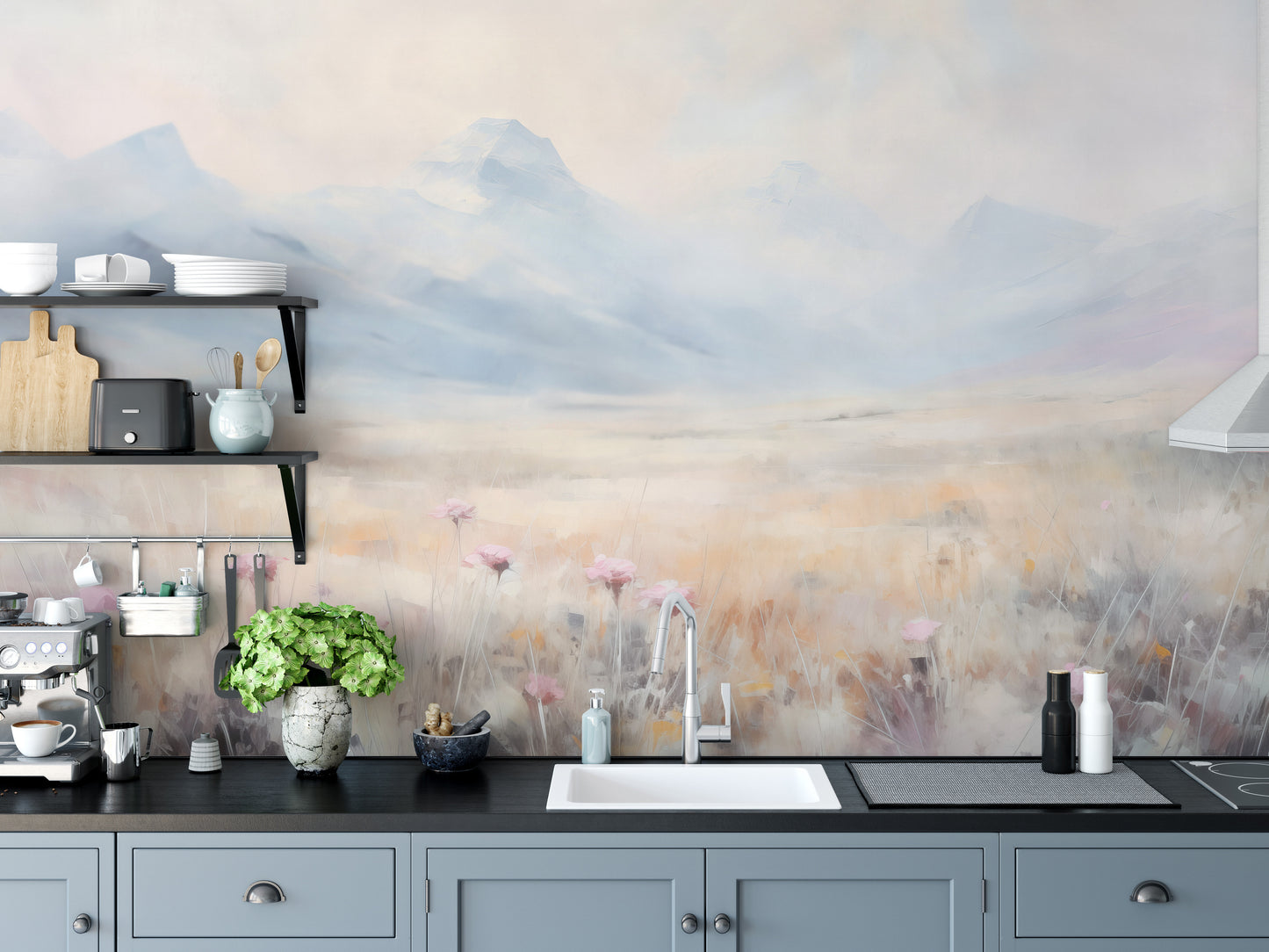 Watercolor California Spring Wallpaper Murals