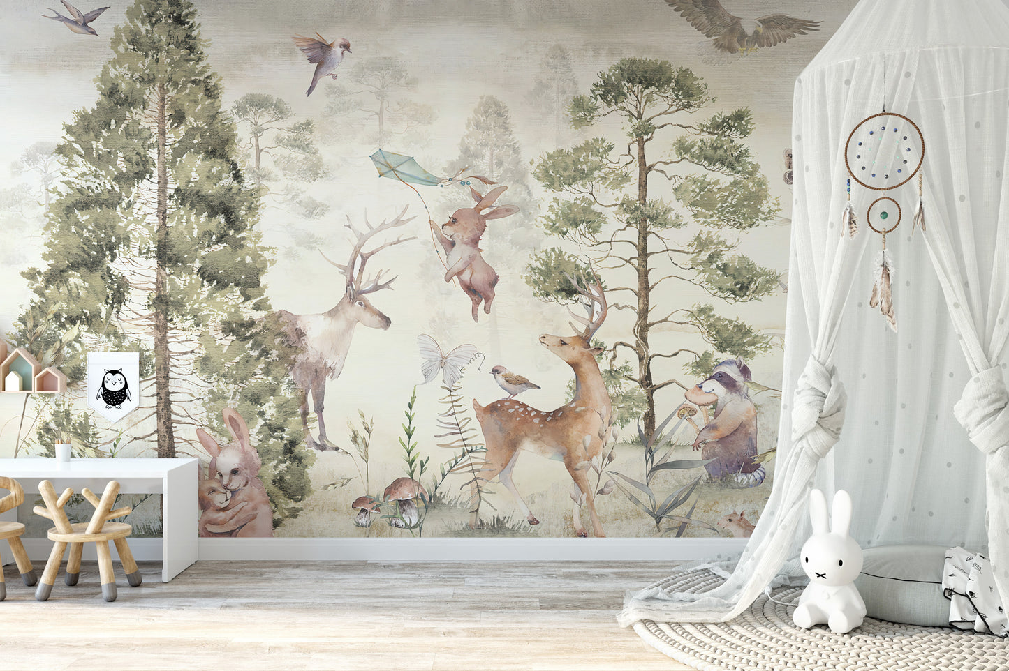 Graceful Deer & Animals Wallpaper Murals