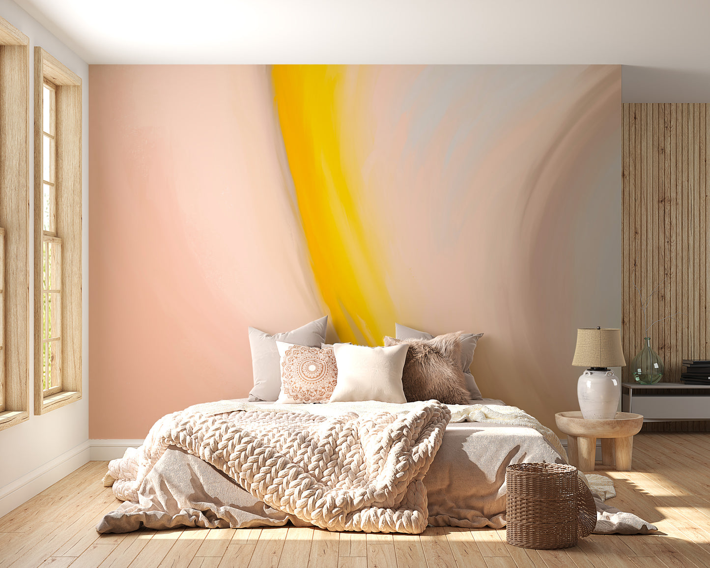 Vibrant Abstract Wall Mural