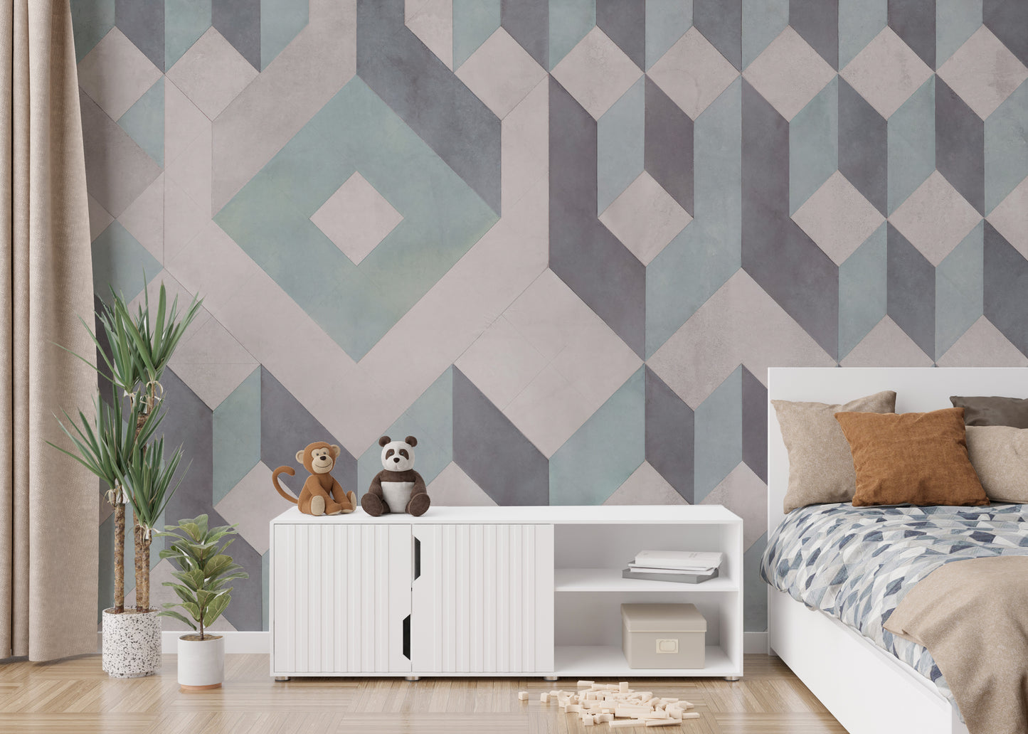 Linear Pattern Wallpaper Murals