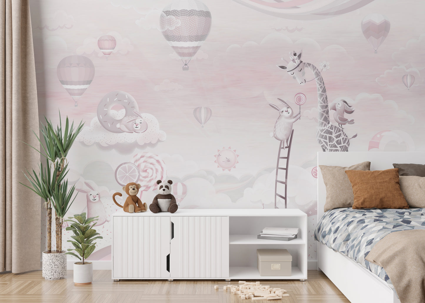 Pink Color Candy World Wallpaper Murals