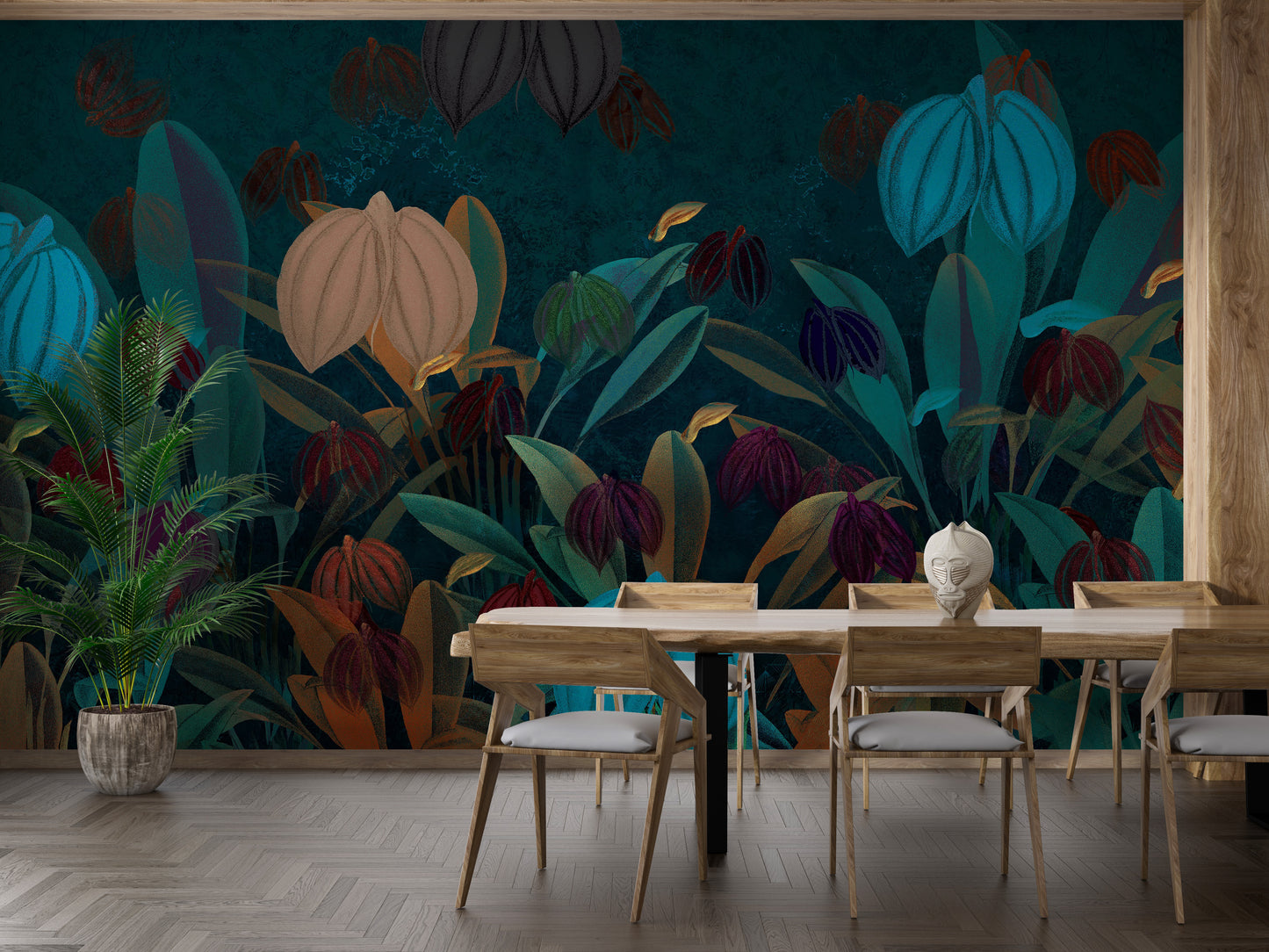 Colourful Botanical Wallpaper Mural