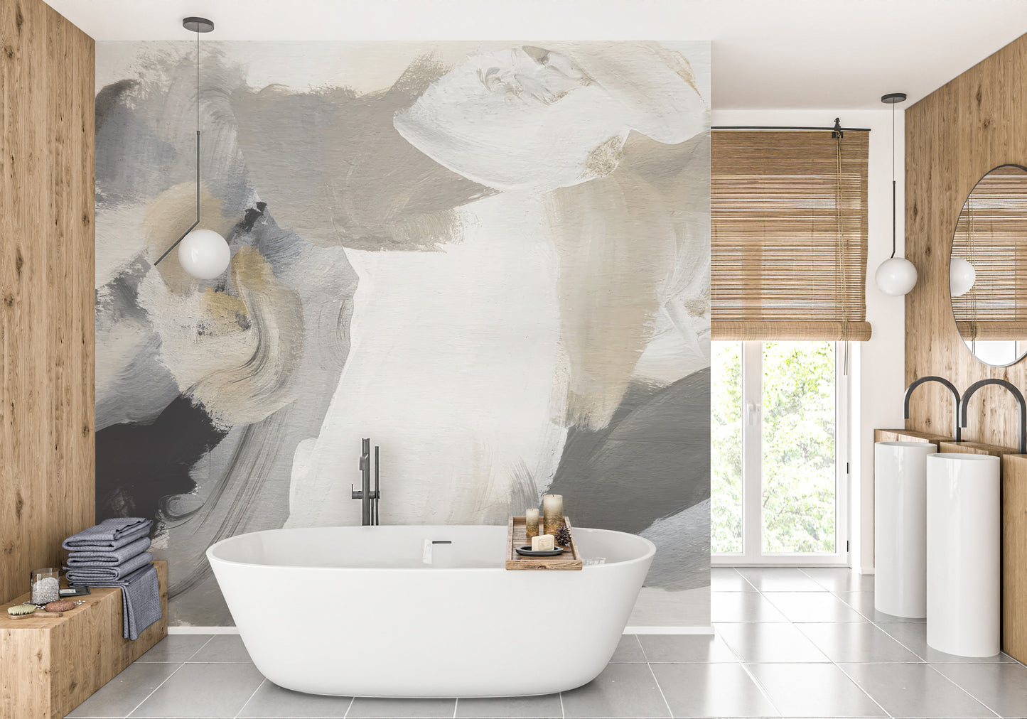 Monochrome Muse Wall Mural