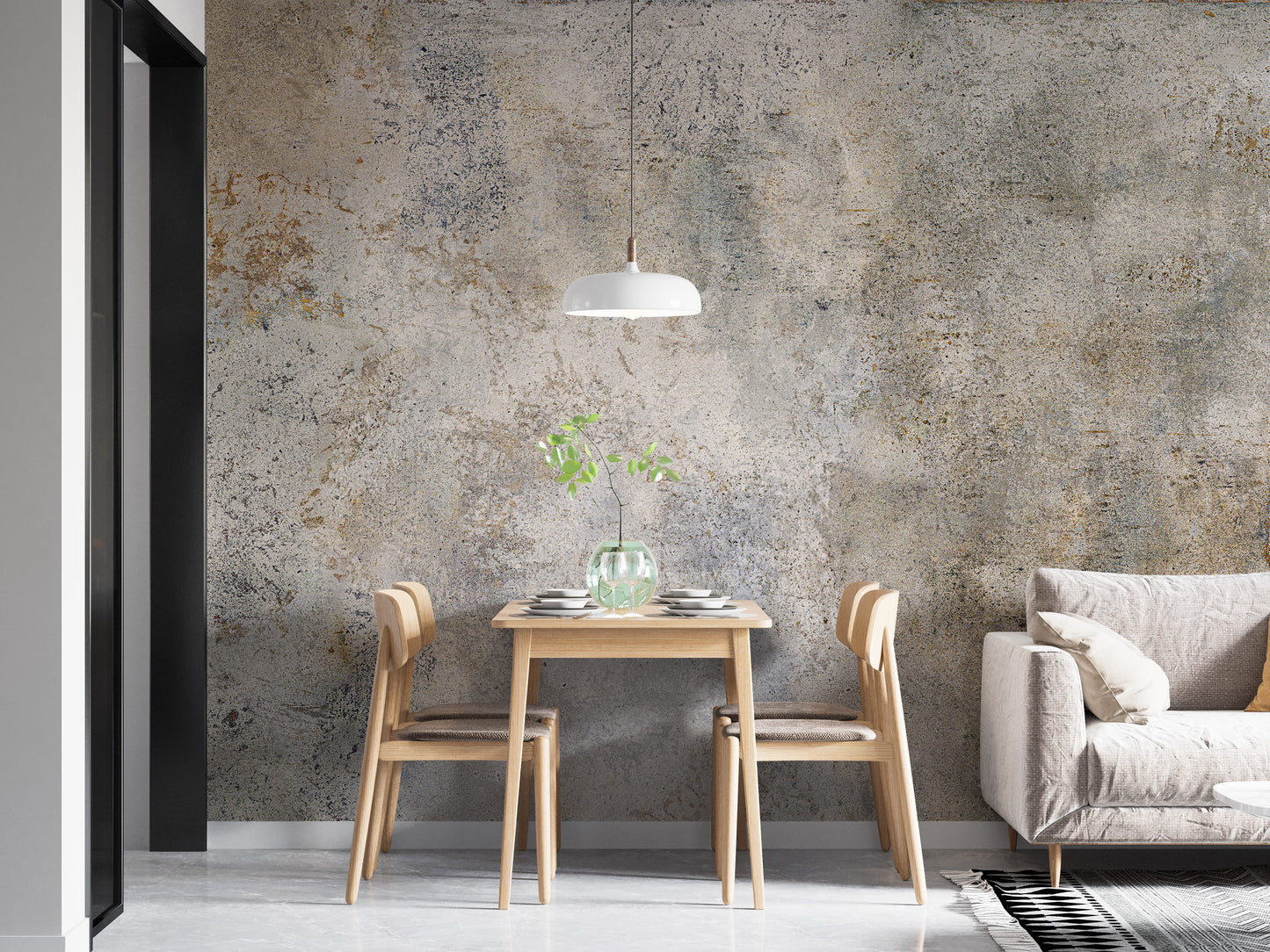 Rustic cement finish wall mural wallpaper
