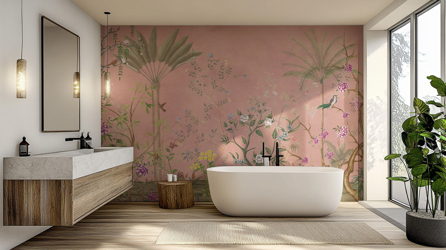 Stunning flower garden wallpaper for homes