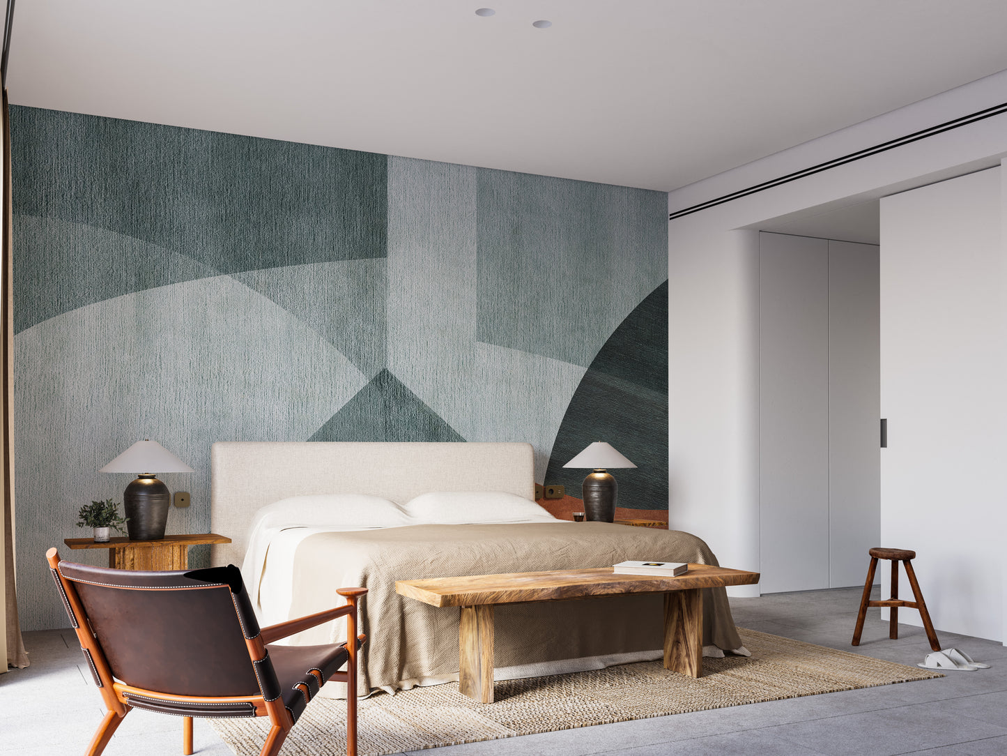 Abstract design geometric wallpaper for unique walls