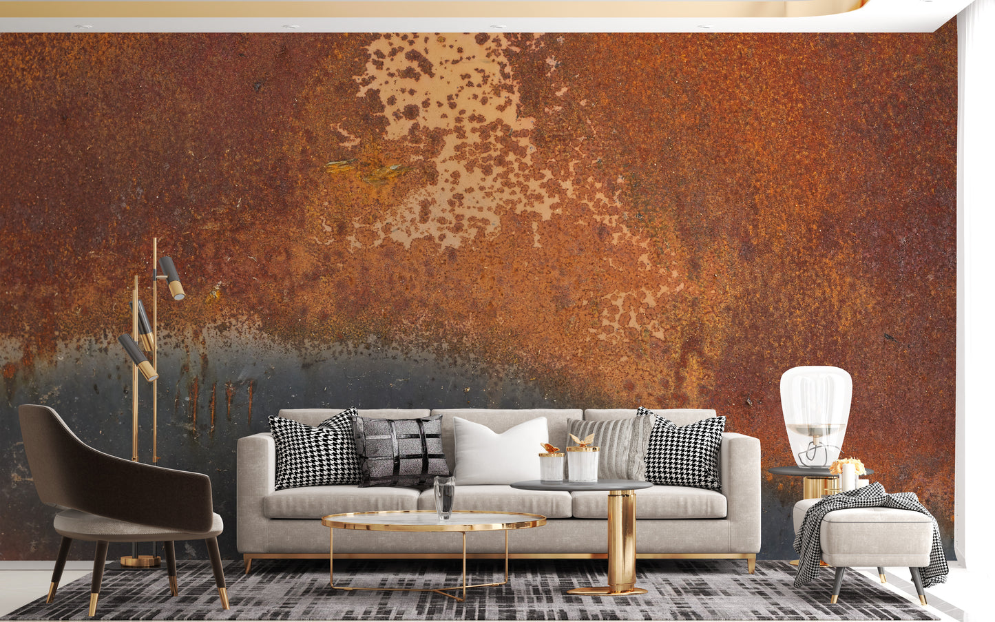 Rustic Effect Metal Mural