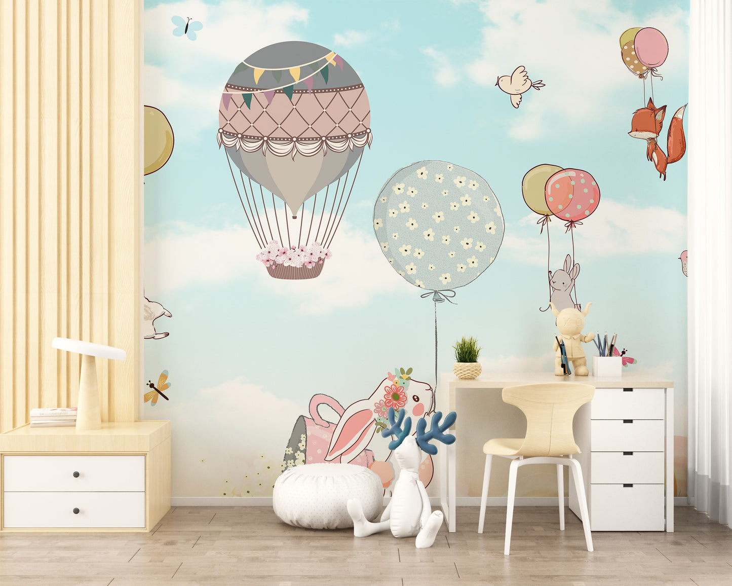 Animated Cartoon Kids Room Wallpaper Mural