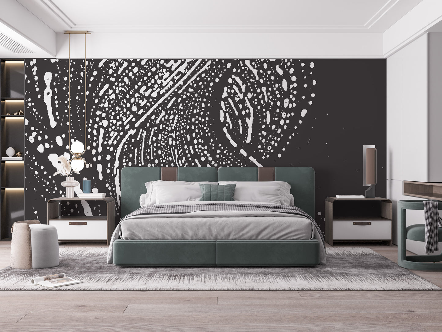 Grey Grunge Effect Artistic Wallpaper Mural