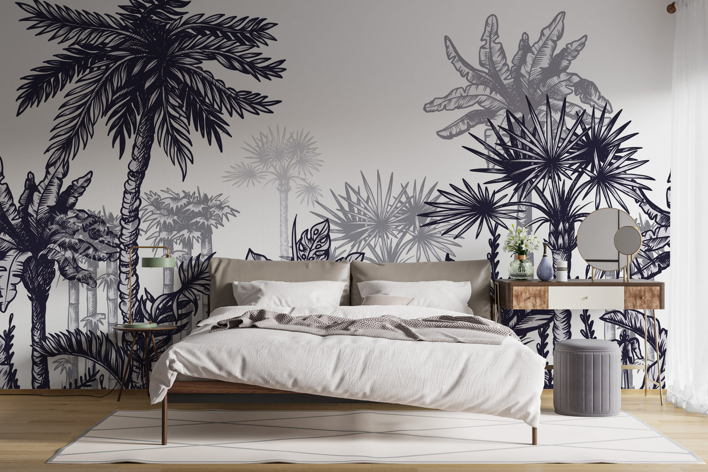 Large Sized Tropical Tree Wallpaper Mural