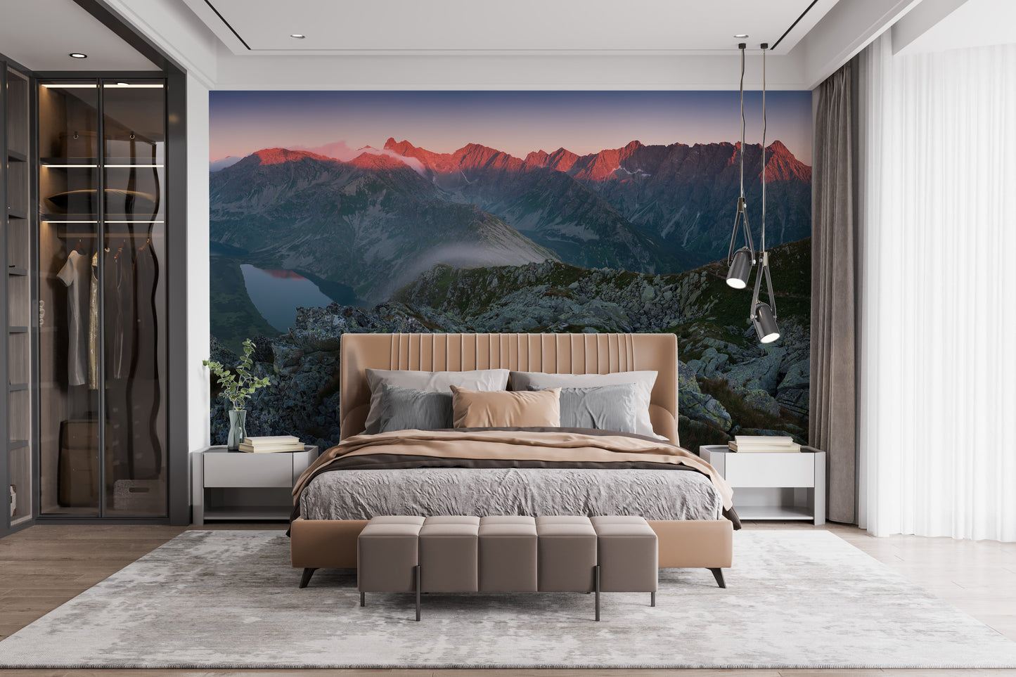 Slovakian Mountain Sunset Wallpaper Mural