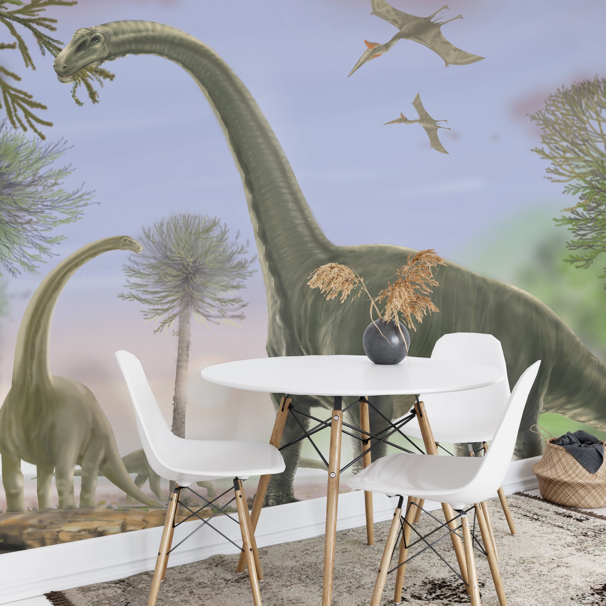 Animated Dinosaur Wallpaper Mural