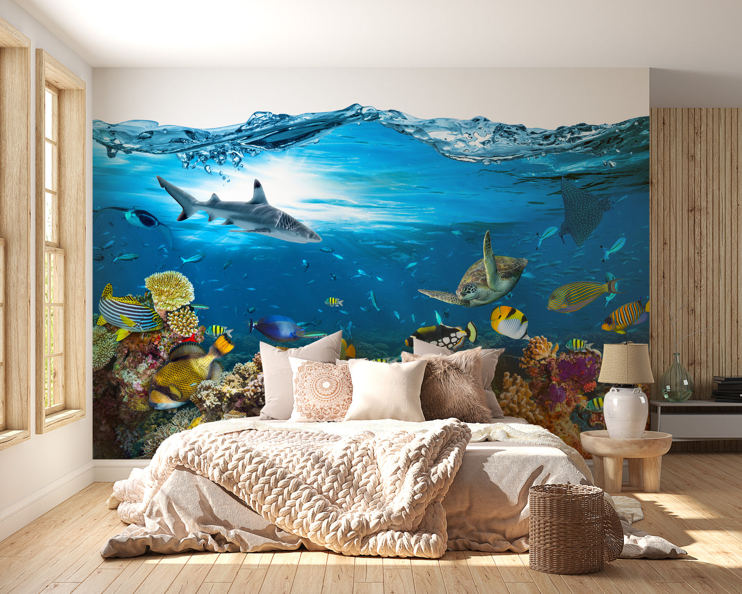 Underwater Splash with Corel Reef Wallpaper - Giffywalls