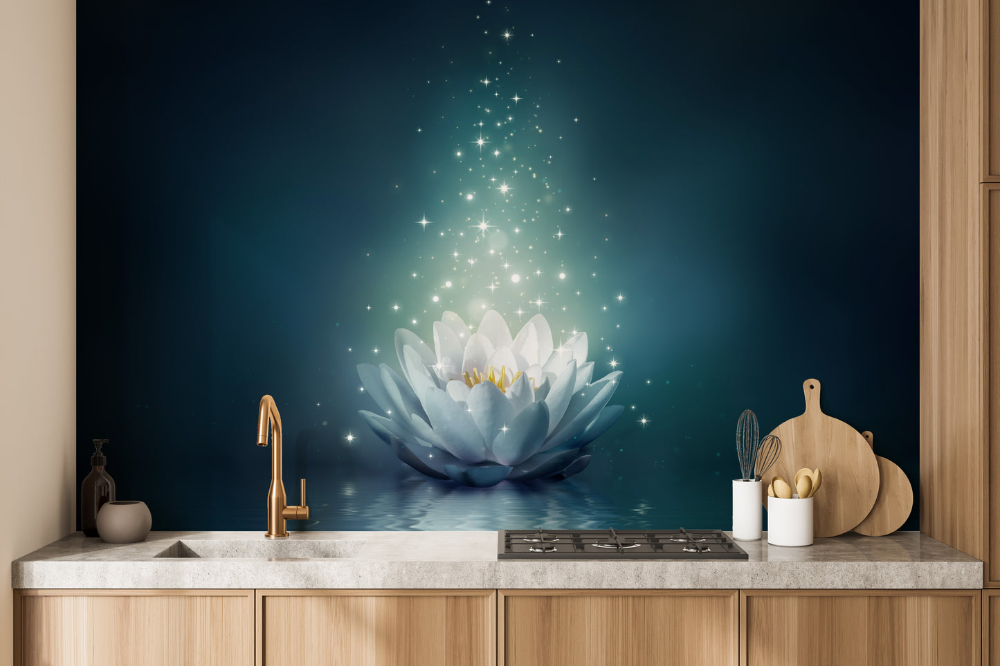 White Lily Wallpaper Mural