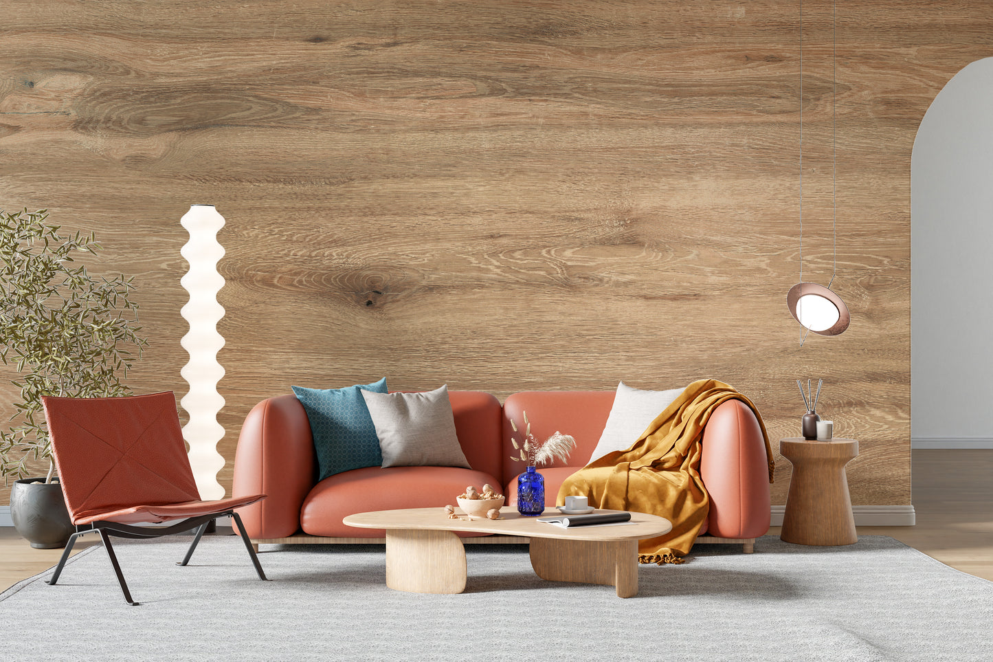 Wooden Finish Wallpaper Mural