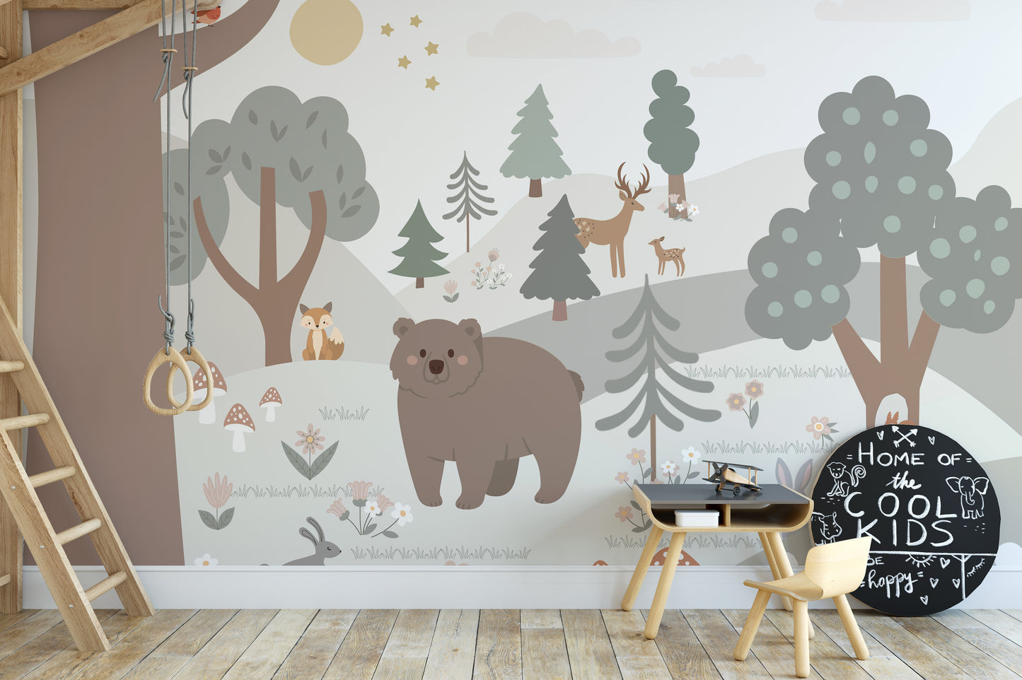 Snow Forest Kids Room Wallpaper Murals