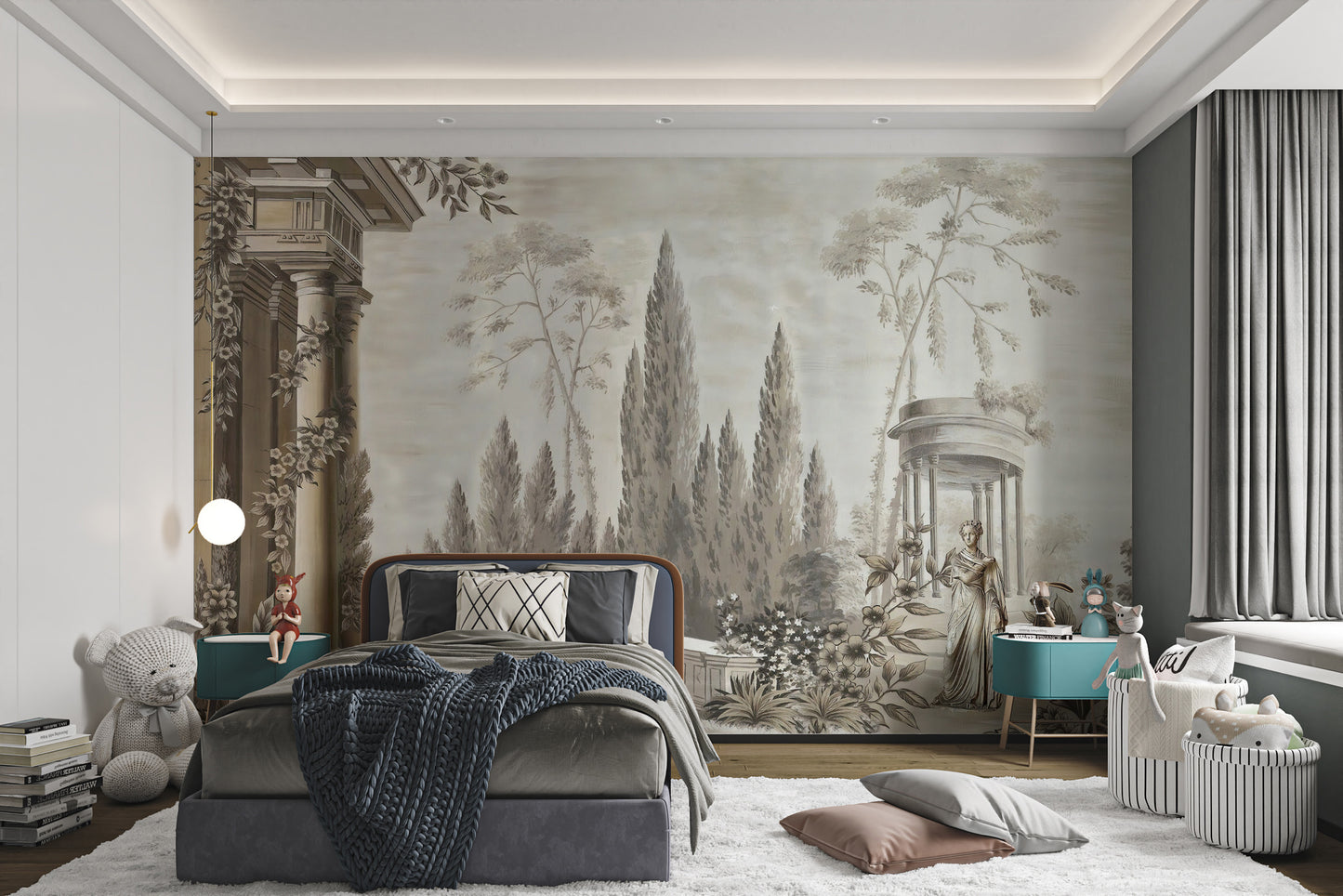 Dusky Forestry Fort Wallpaper Murals