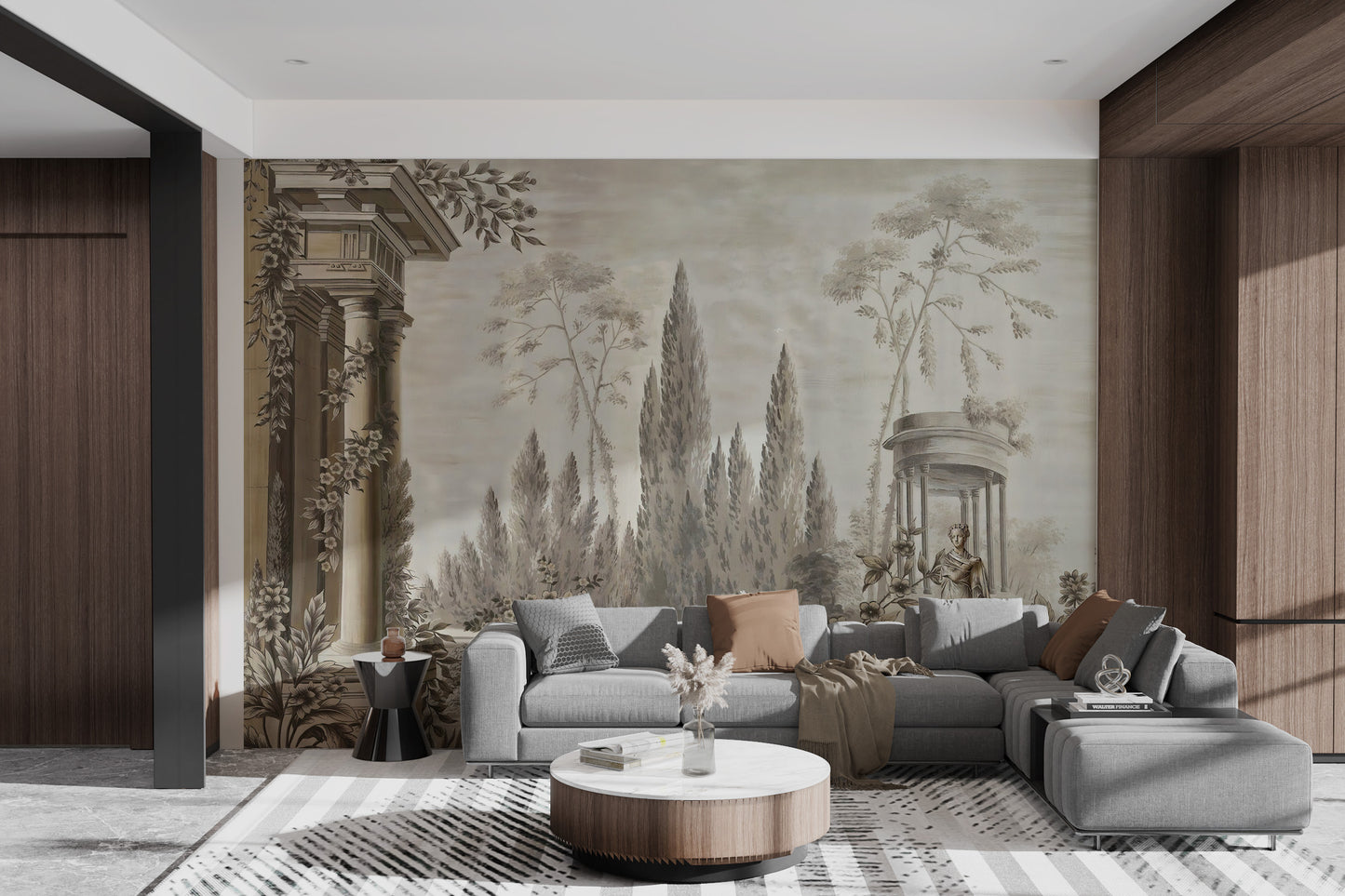 Dusky Forestry Fort Wallpaper Murals