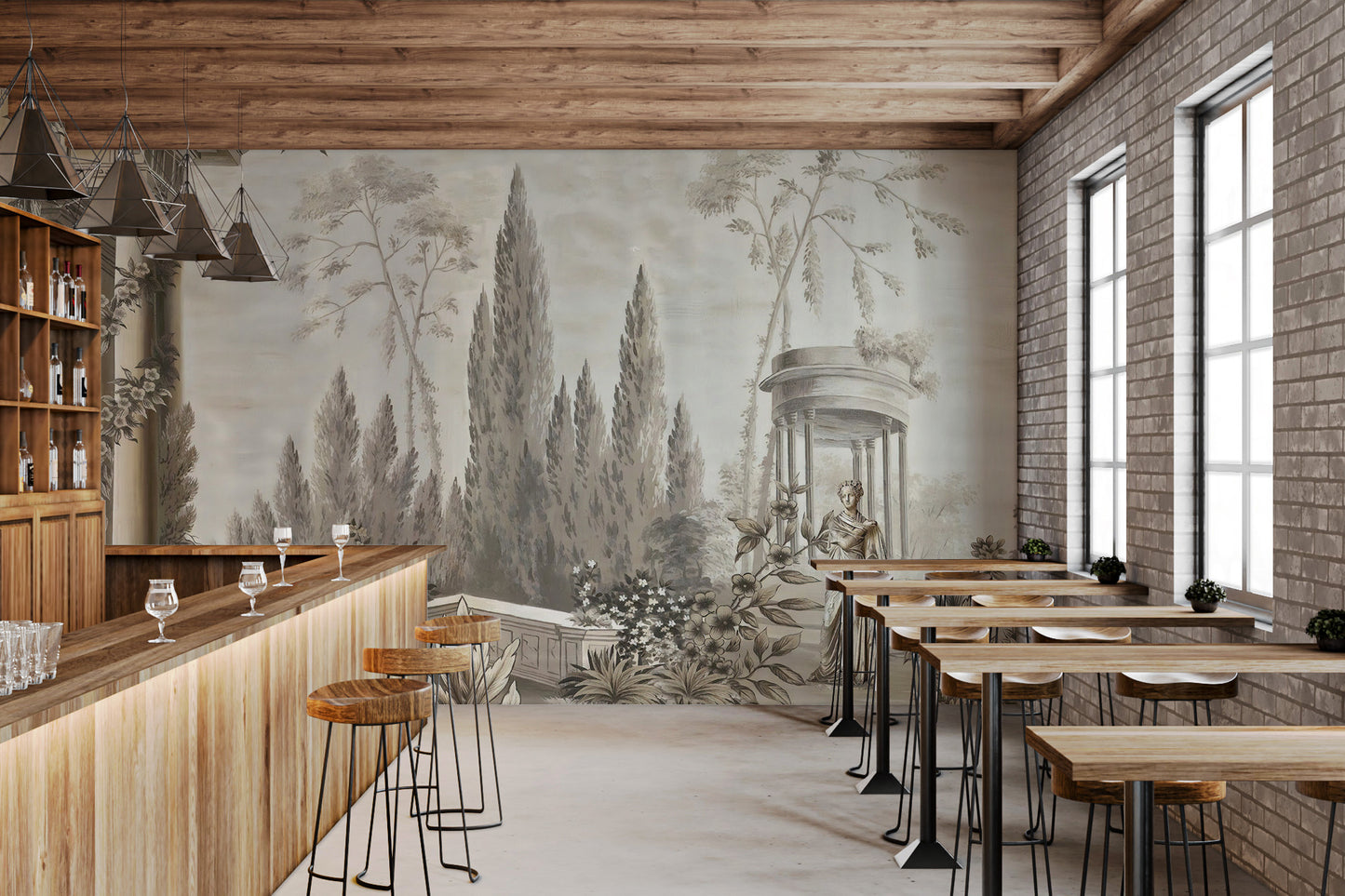 Dusky Forestry Fort Wallpaper Murals