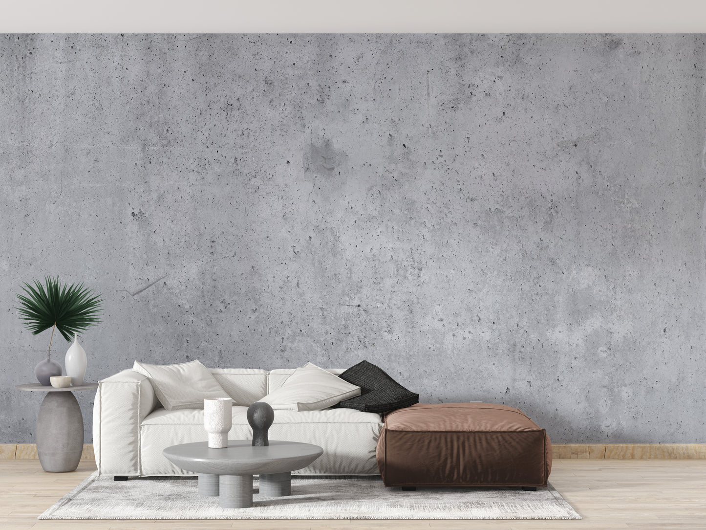 Industrial Gray Color Concrete Wallpaper Mural