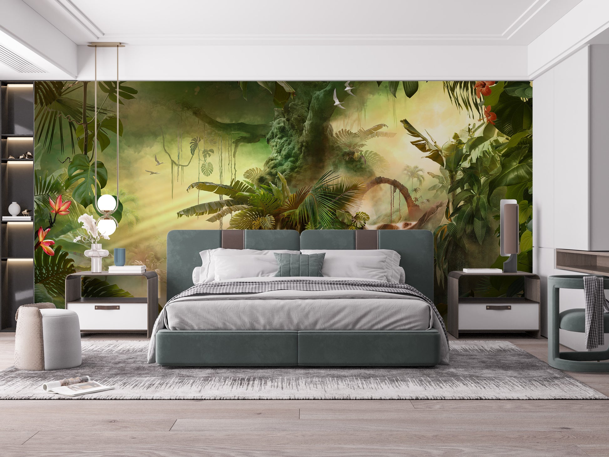 Dreamy Forest Wallpaper Mural - Giffywalls