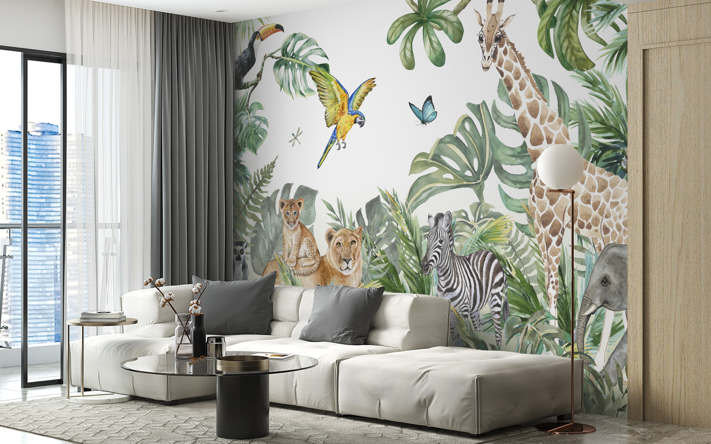 Animals Jungle Wallpaper Mural