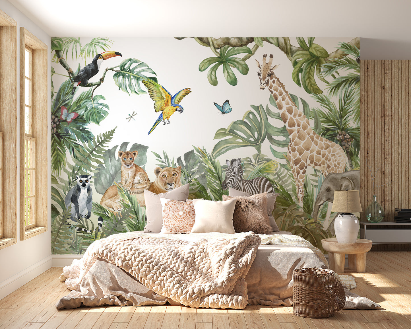 Animals Jungle Wallpaper Mural