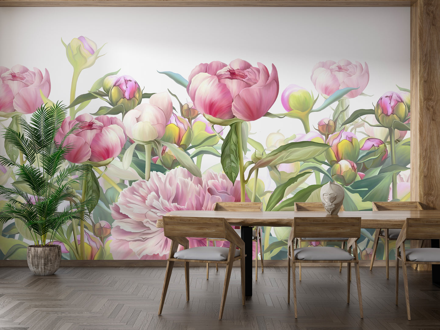 Delicate Peonies Wallpaper Murals