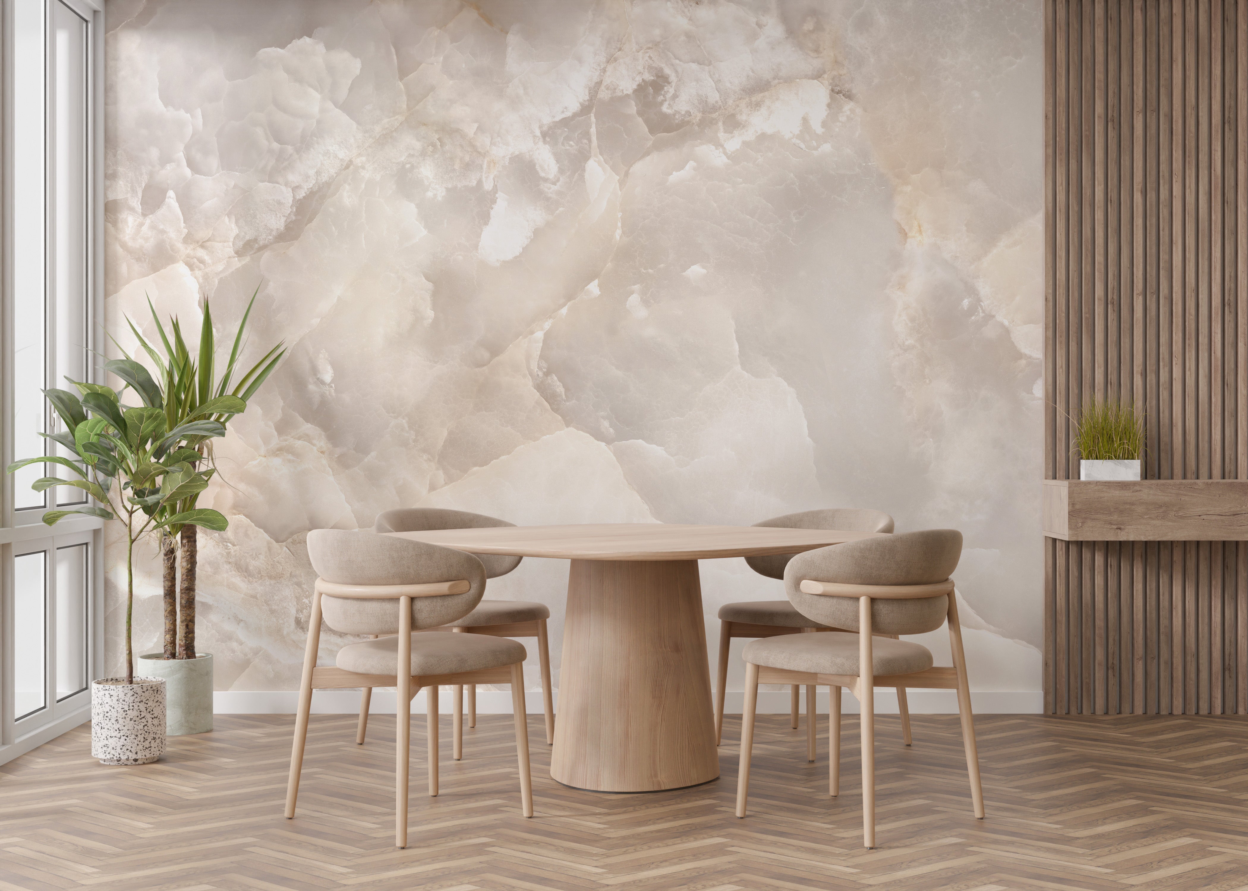 Exclusive beige onyx mural wallpaper for walls



