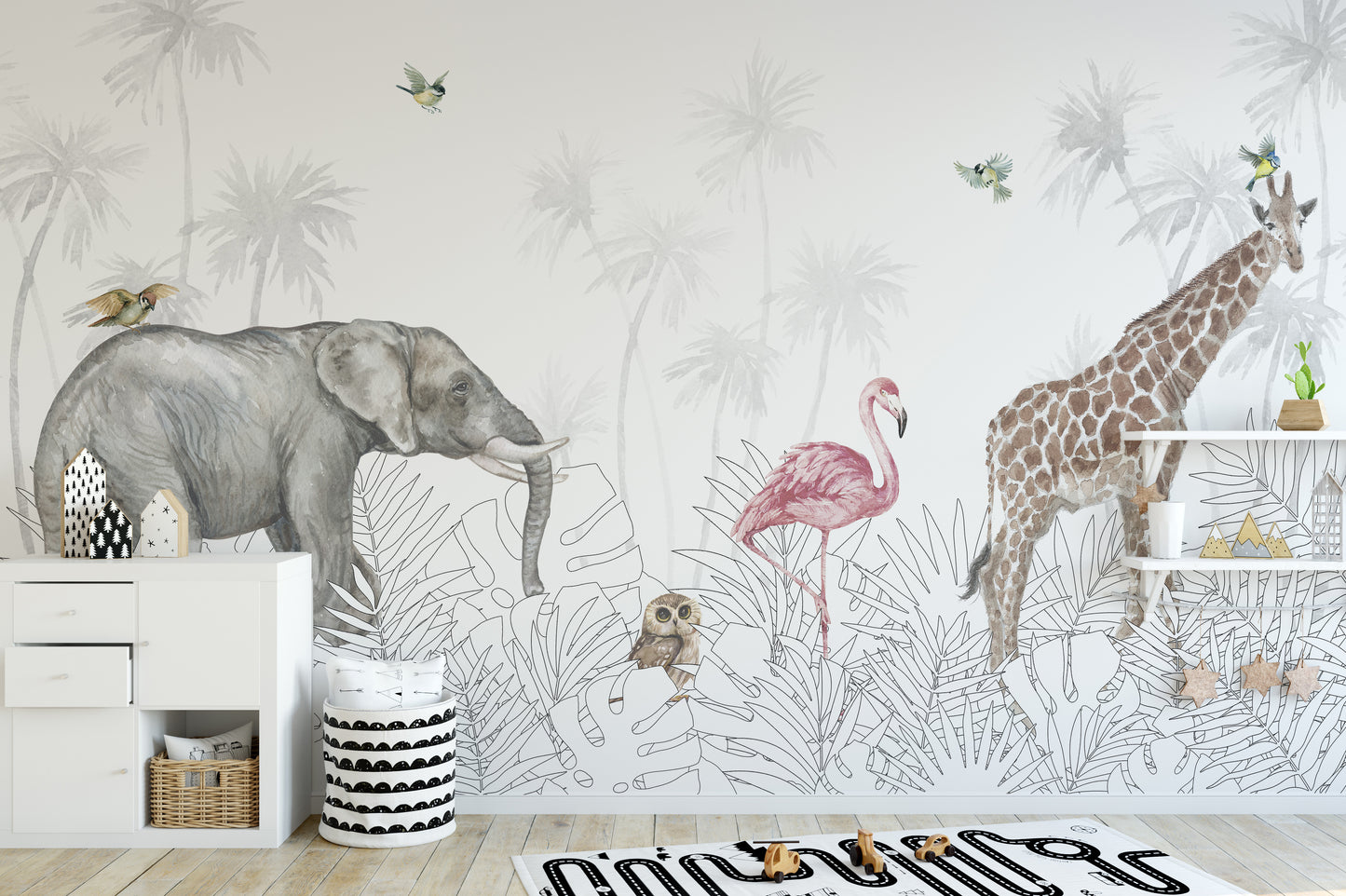 Feral Fauna Woods Wallpaper Mural