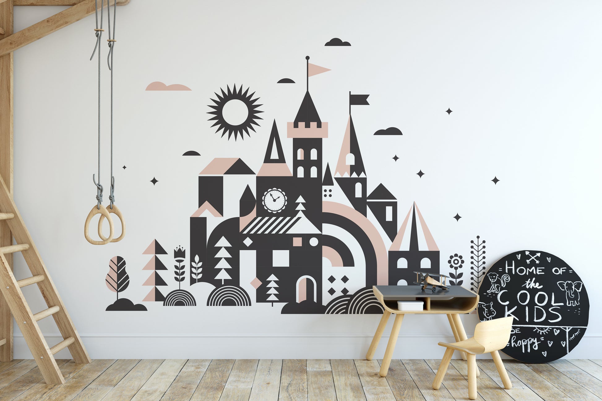 Fairy Tale Kingdom Mural Wallpaper