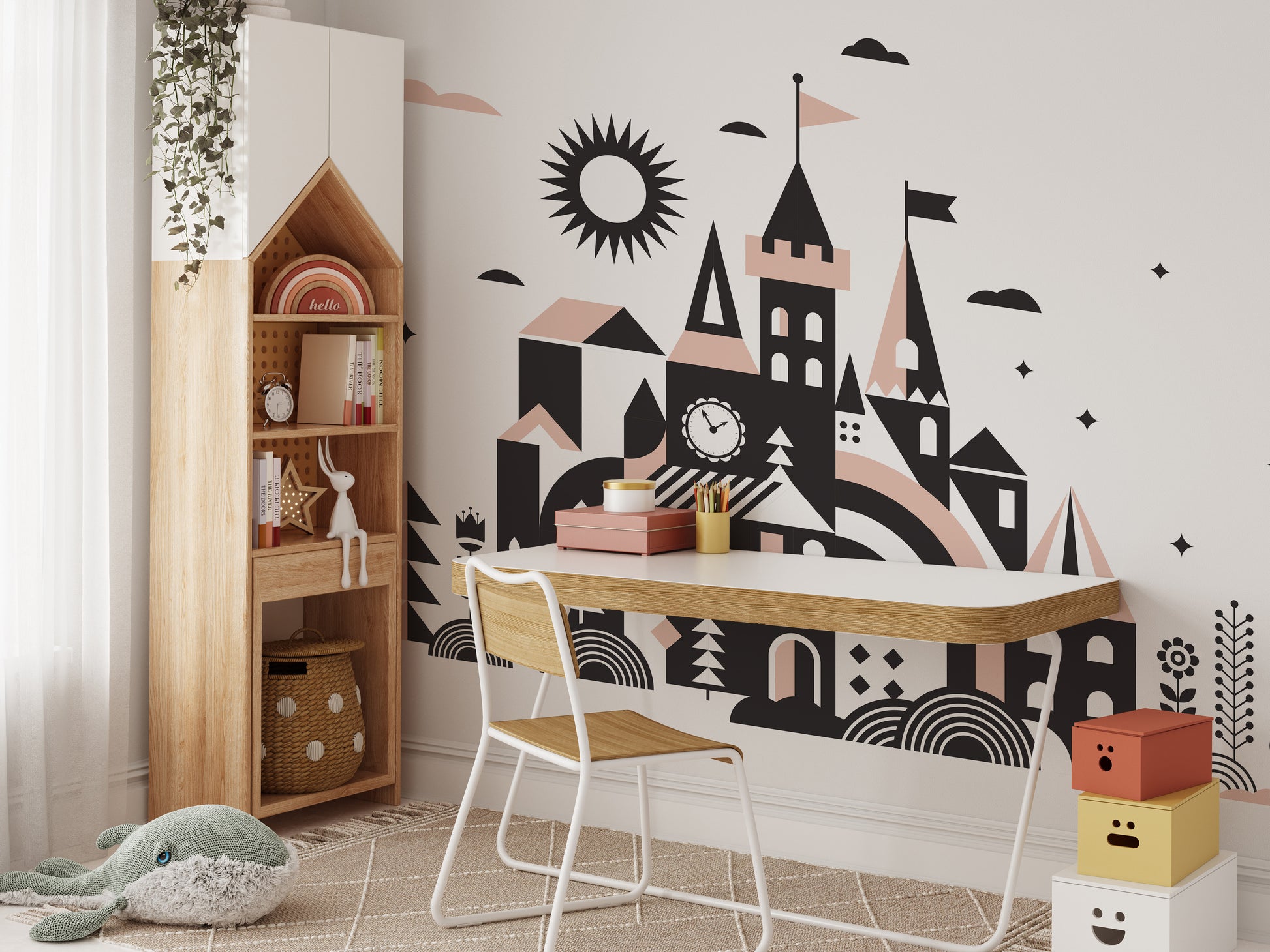 Fairy Tale Kingdom Stick on Wallpaper