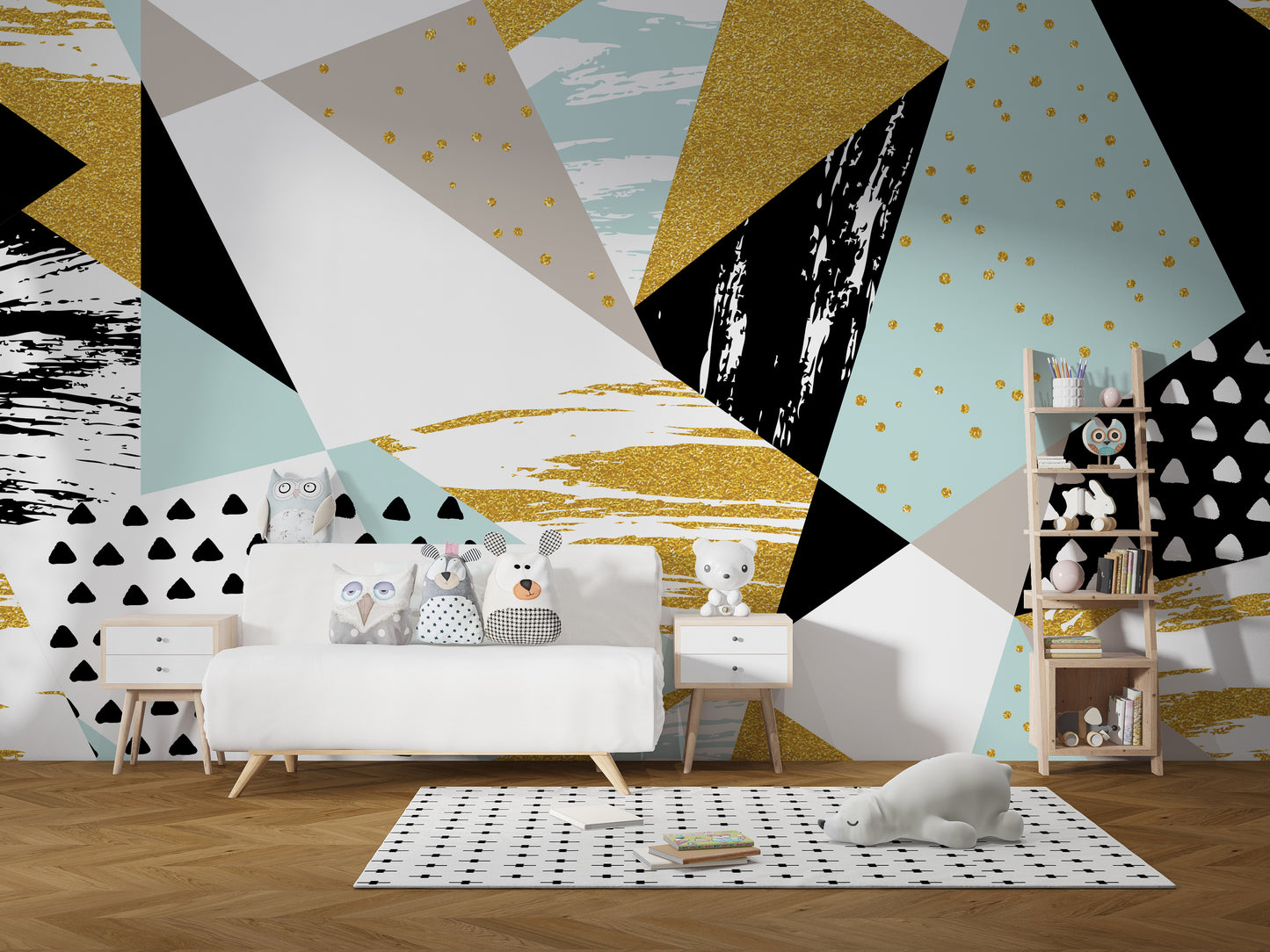 Triangle Shape Geometric wallpaper for walls