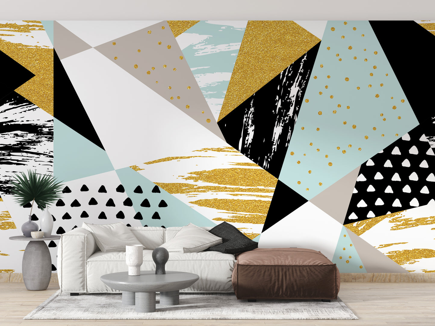 Triangle Shape Geometric Wallpaper