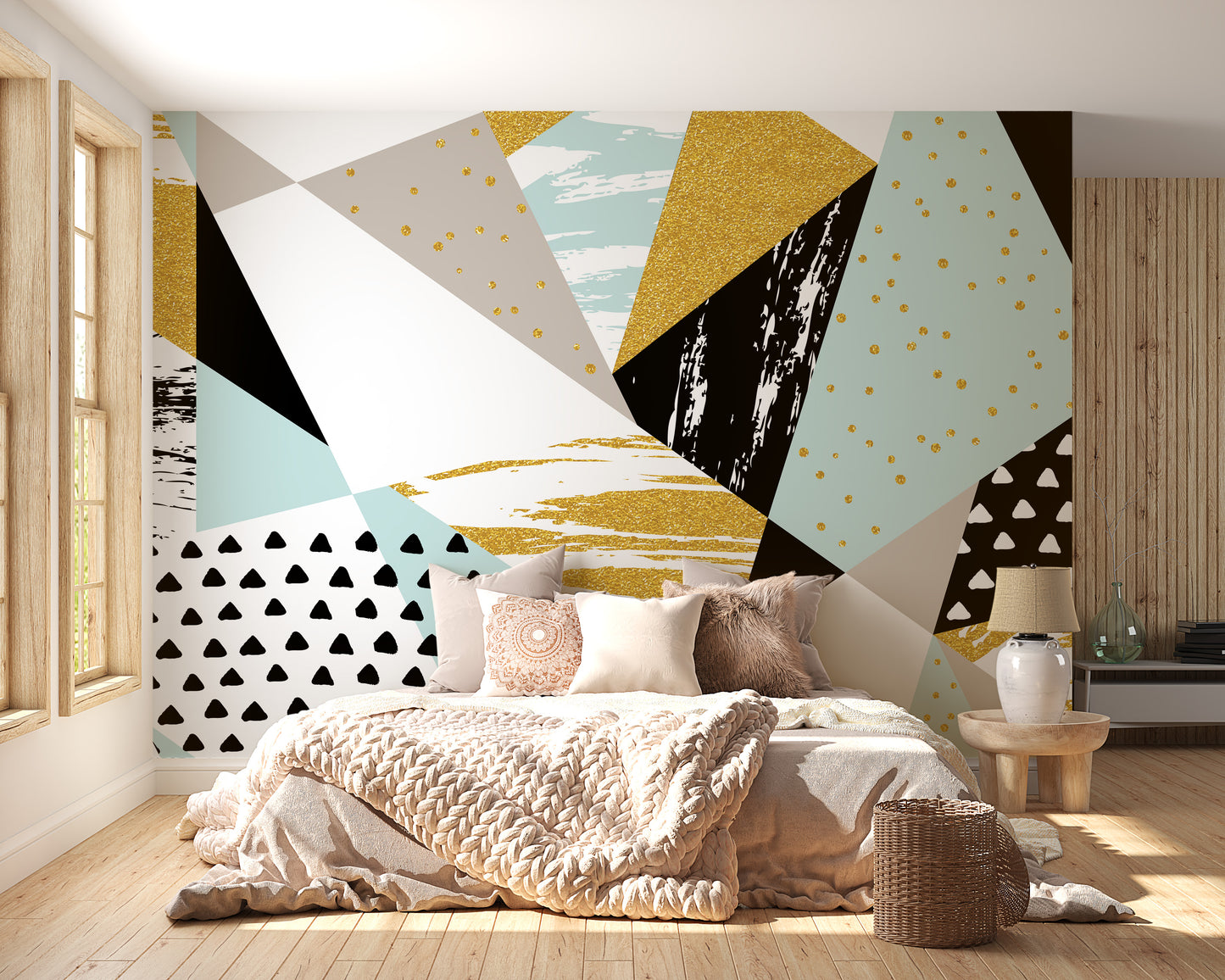 Triangle Shape Geometric Wallpaper - Giffywalls